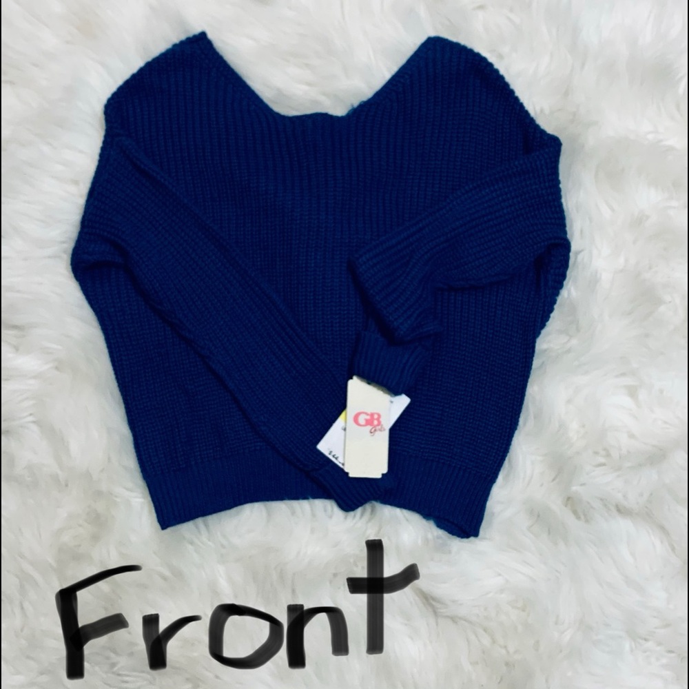 Blue girls sweater